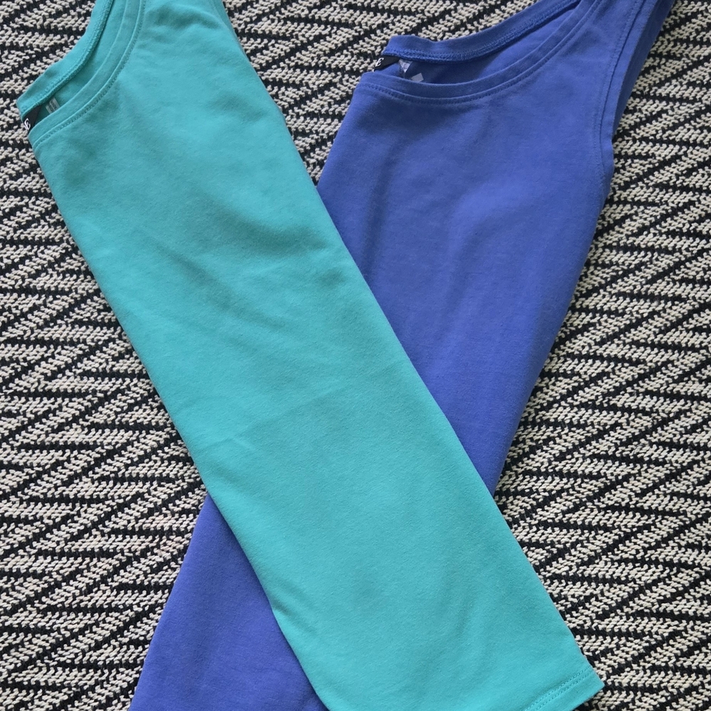 : NIC+ZOE Lot of 2 "Perfect Tank" Tops | Size PM | Blue & Teal